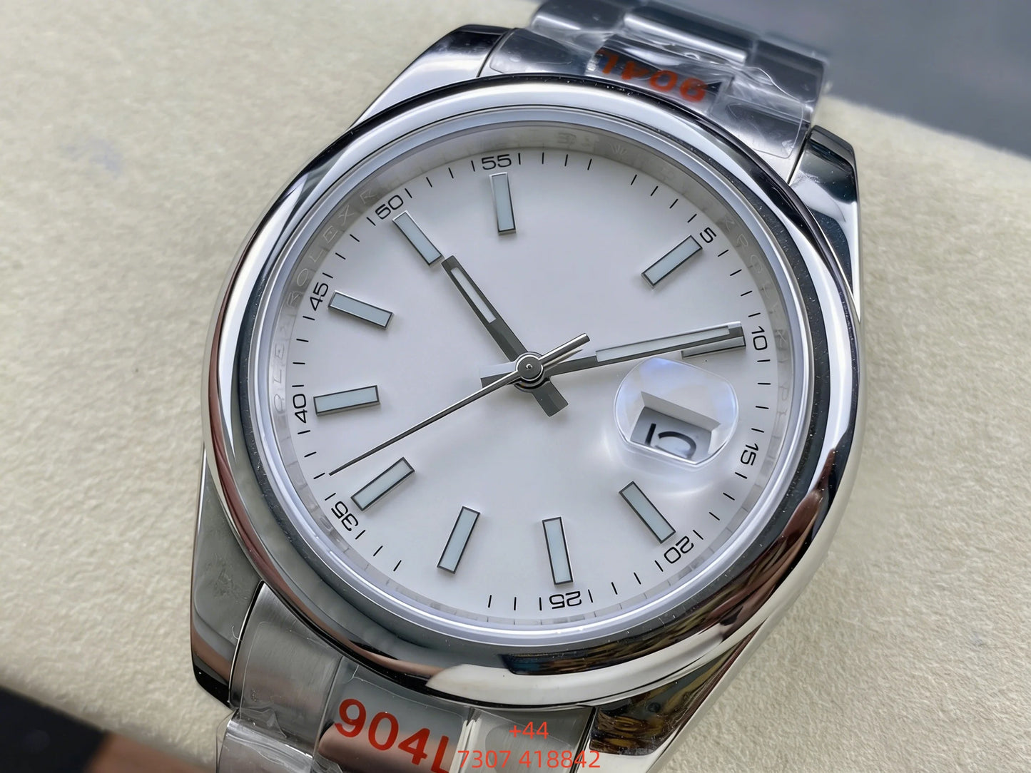 Customized luxury men's watch, 41mm, sapphire crystal, 904L stainless steel strap, imported fully automatic mechanical movement