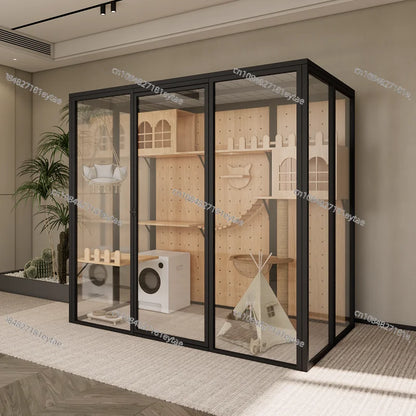 Panoramic glass  villa custom  cabinet  house  house large luxury oversized  cage pet store  house