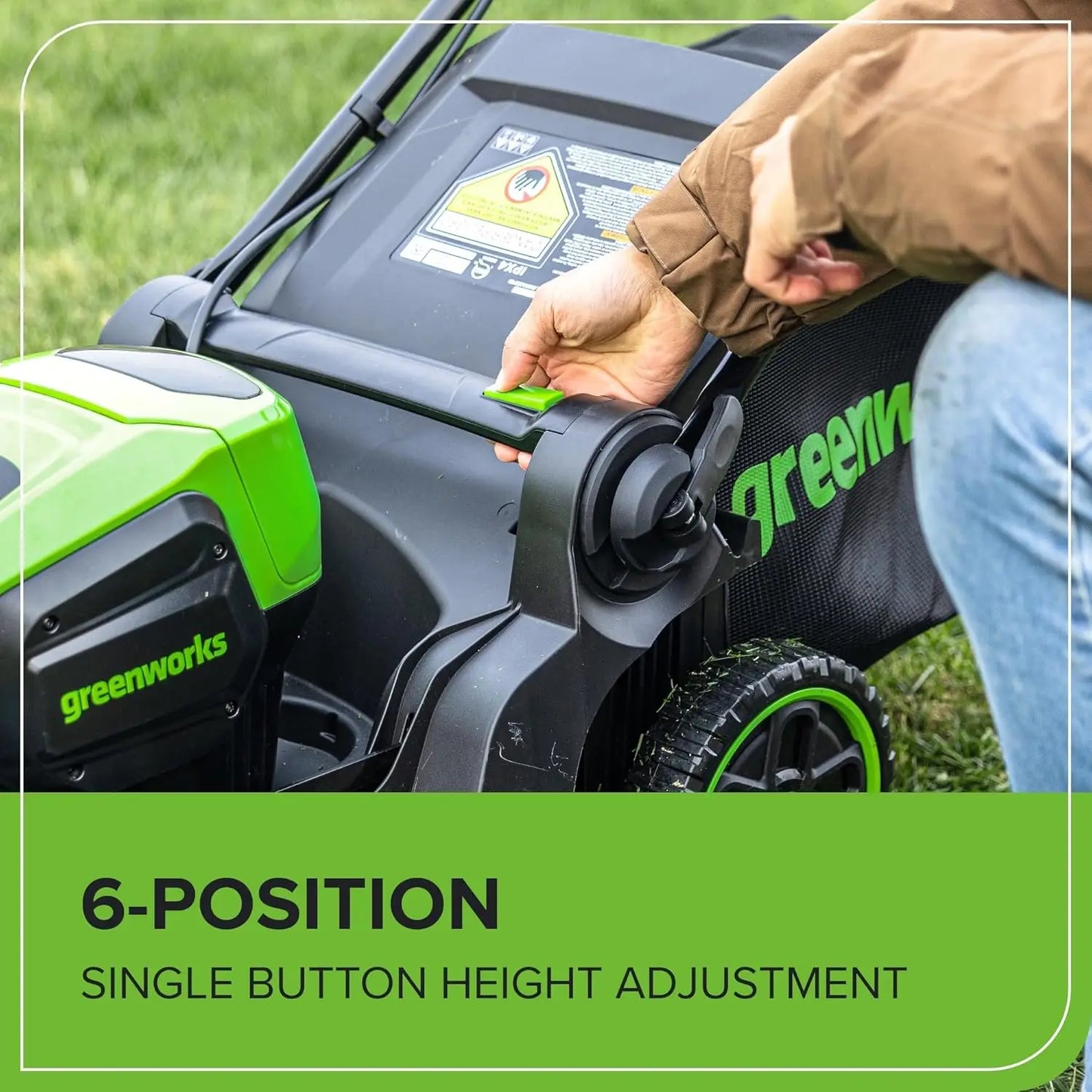 60V Cordless Lawn Mower with 17" Deck, 2-in-1 Mulching/Bagging, 4.0Ah Battery and Fast Charger for Up to 40 Min Runtime