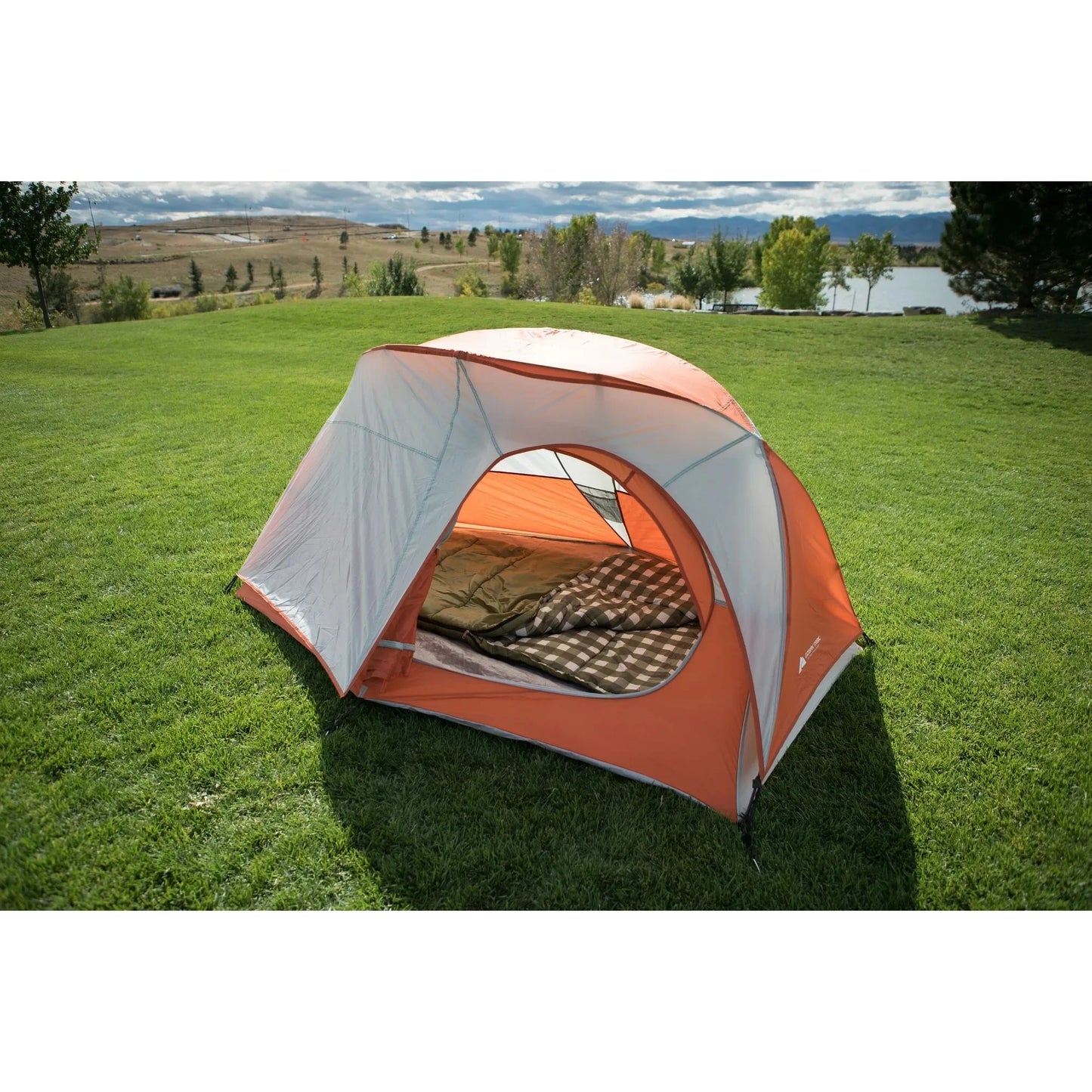 Oversized 1-Person Hiker Tent, with Large Door for Easy Entry, Floor Area - 7' x 5, Assembled Weight - 3.96 lbs.