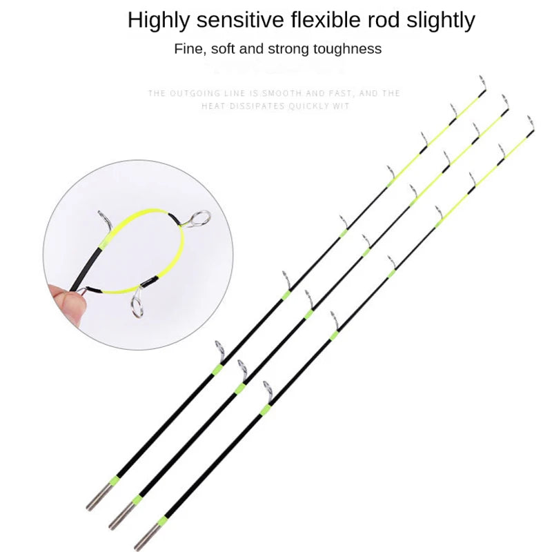 Ice Fishing Rod 50cm/70cm Winter Fishing Rod Solid Glass Fiber Flat Slightly Ice Fishing Rod Ultra Short Lure Fishing Rod