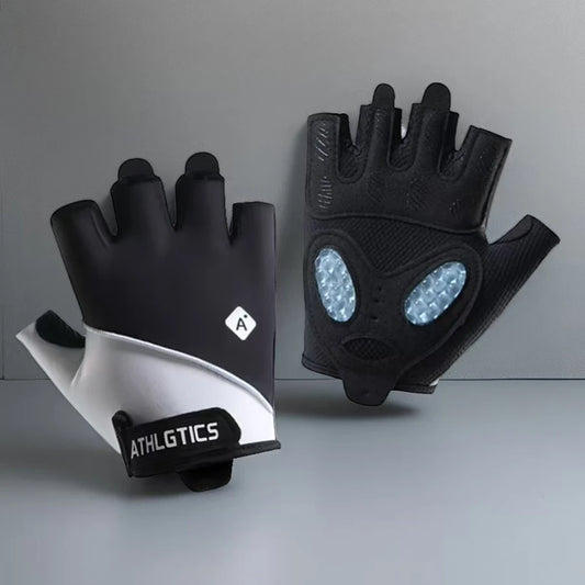 Fitness half finger sports gloves for couples, ice silk thin yoga studio, kettlebells, horizontal bars, anti slip, wear-resistan