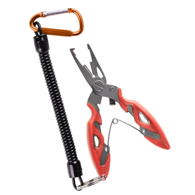 Fishing Pliers Line Cutter Multifunctional Knot Aluminum Alloy Scissors Hook Remover 150g 20CM Fishing Equipment