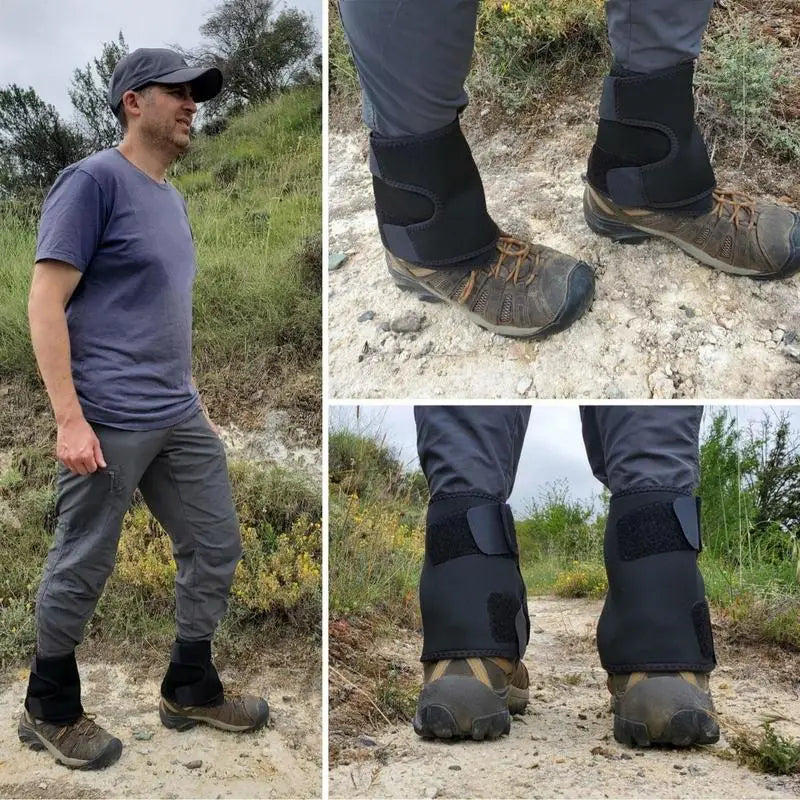 Hiking Gaiters Low Legs Boot Protection Gaiters Lightweight Waterproof Leg Cover for Outdoor Walking Mountaineering Climbing