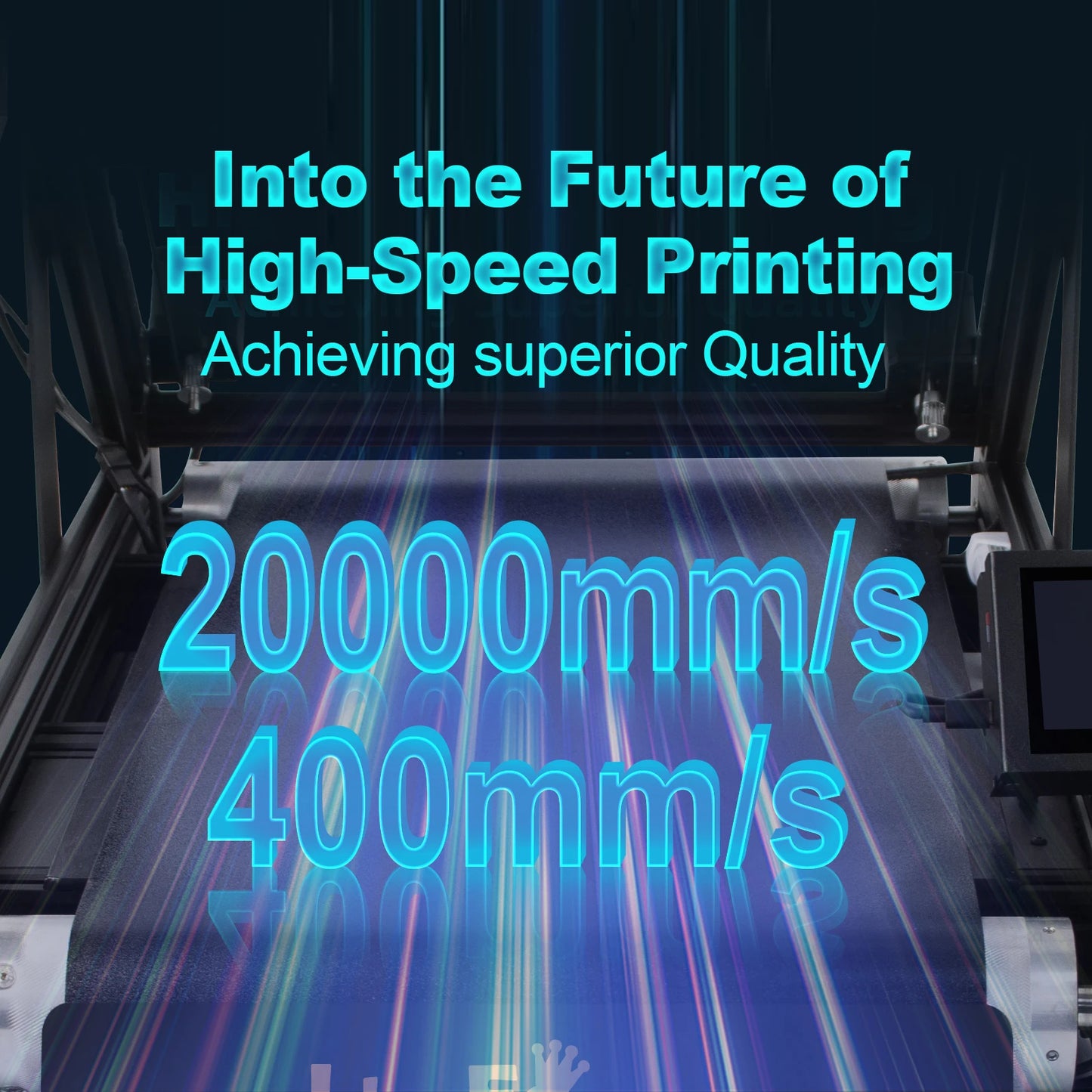 3D Printer IdeaFormer IR3 V2 Infinite Z-Axis Steel Conveyor Belt 250×250×∞mm With Extended Tray Klipper Firmware Auto Leveling