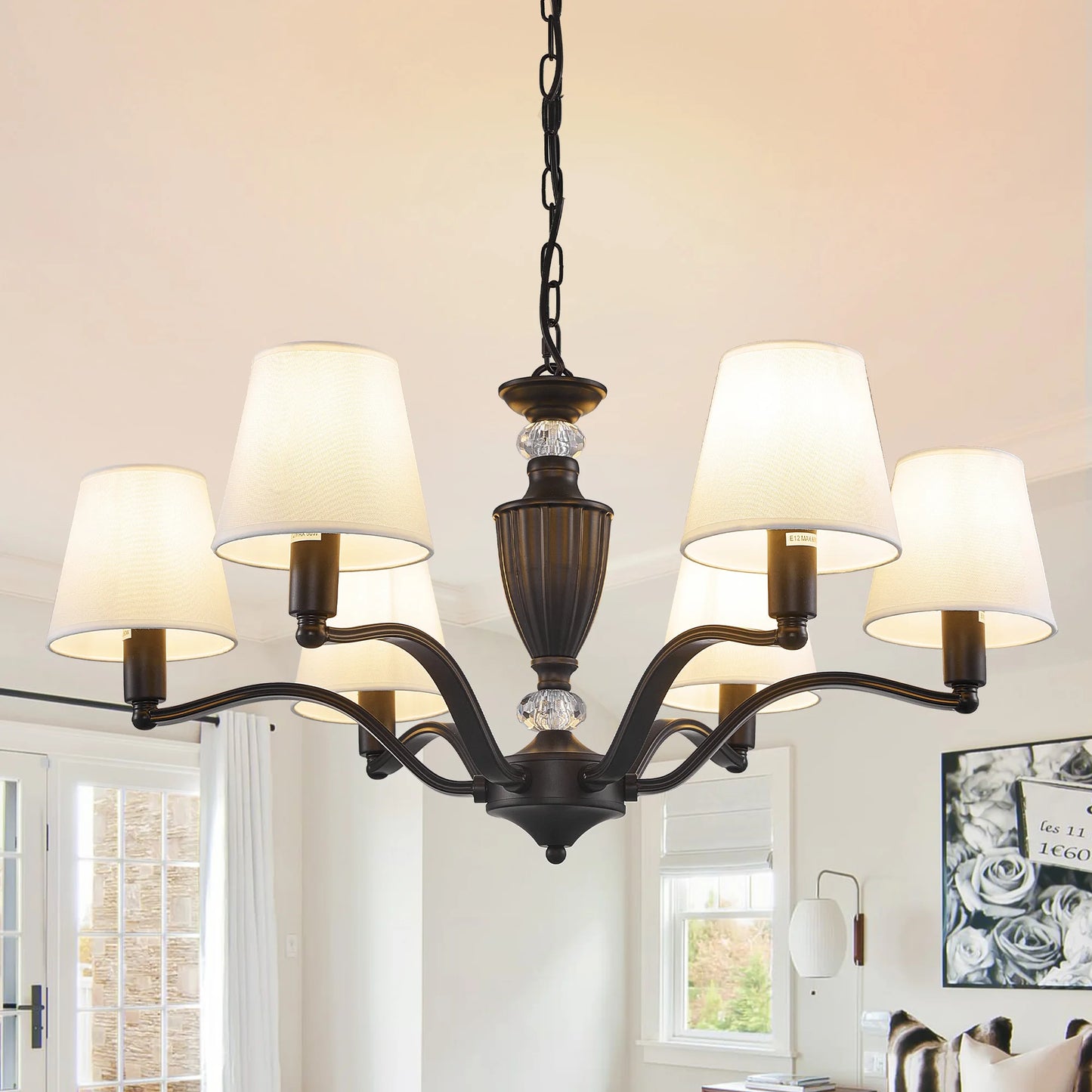 Luxury Classic LED Chandelier Light Living Dining Room Bedroom Hanging Light Home Decor Special Rustic Suspension Luminaire