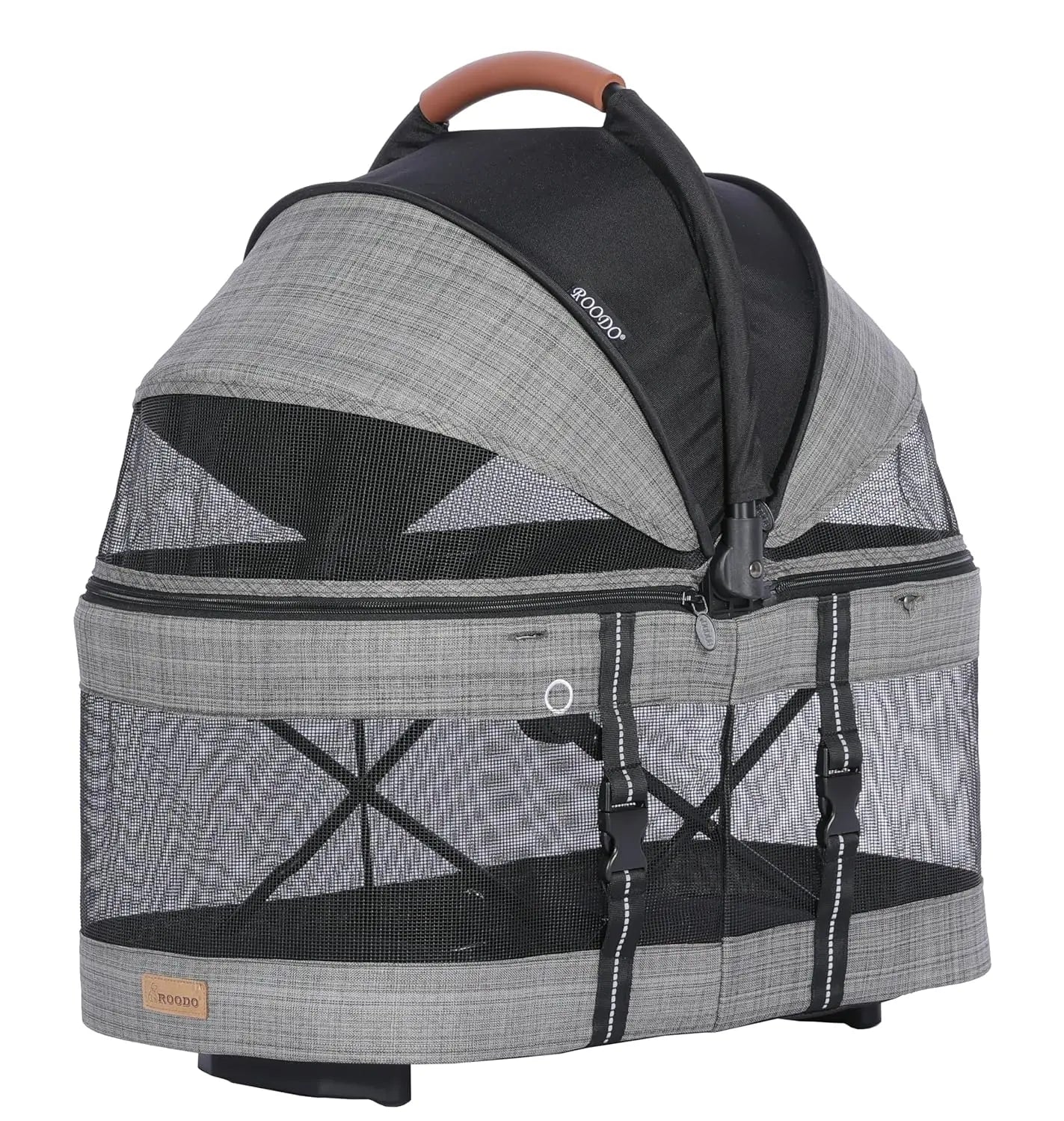 Upgraded 3-in-1 Pet Stroller with Detachable Carrier, Folding Lightweight All-Terrain Travel Gear for Pets Up to 35 lbs