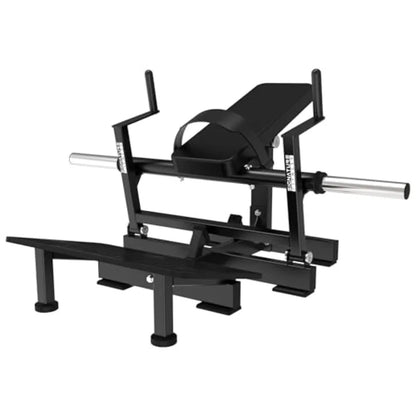 Signature Fitness Glute Bridge Plate-Loaded Hip Thrust Machine for Butt Shaping and Building Glute Muscles in Black with Durabl