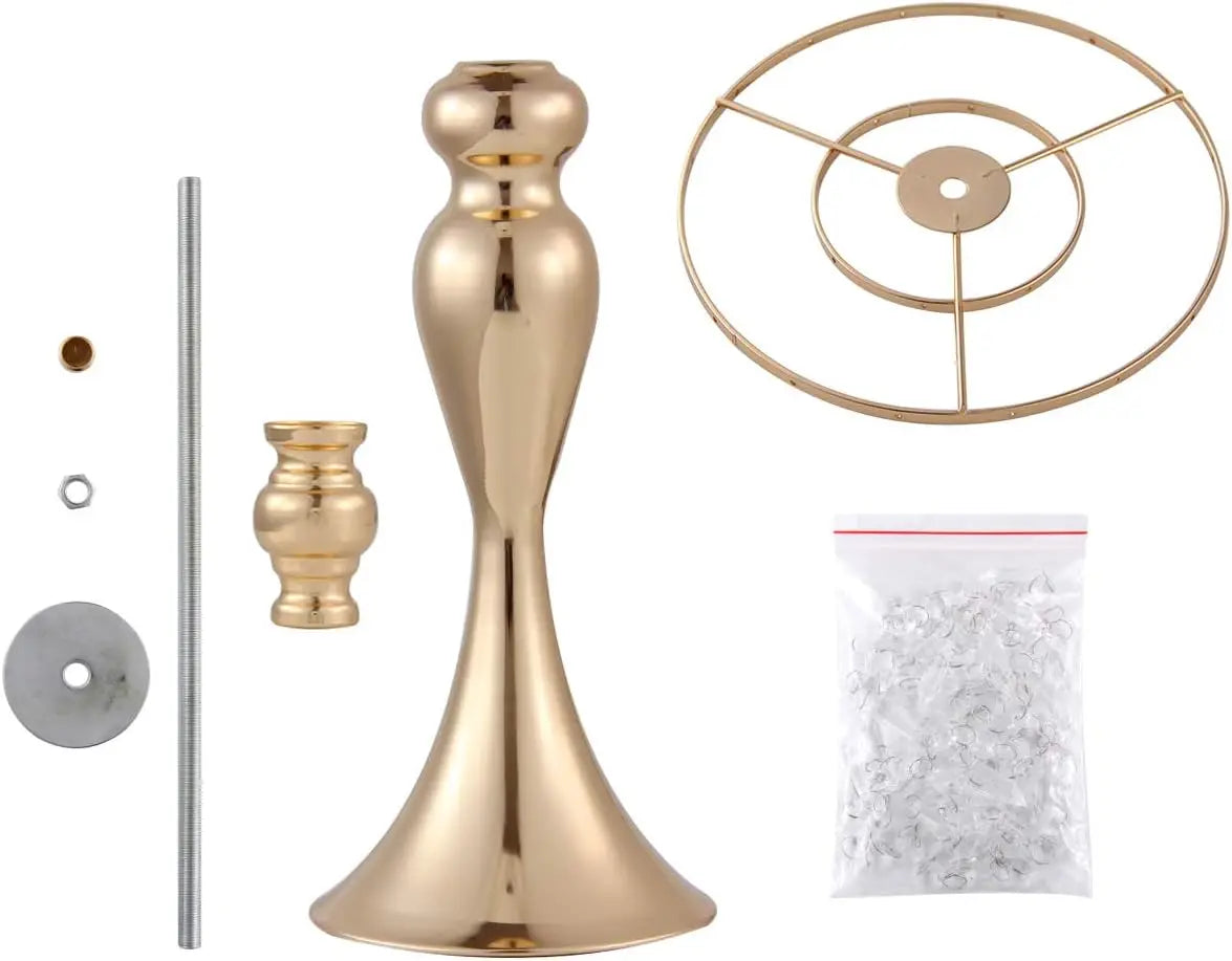 Versatile Gold Centerpieces Vase for Wedding Table Metal Flower Vase for Anniversary Dinner Centerpiece Home Decor(4pcs,Gold)