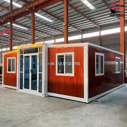 Luxury Folding Container House Prefabricated Mobile Tiny Home Container 3 Bedrooms Expandable Container House For Australia
