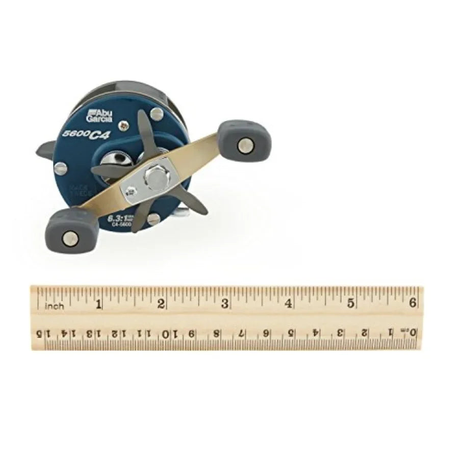 Ambassadeur C4 Baitcast Round Fishing Reel for HeavyDuty Fishing Applications with Smooth Casting Performance and Durable Const