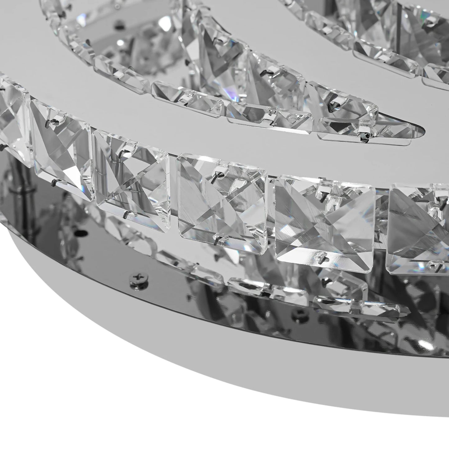 Modern Ceiling Lamp Crystal LED Sun Moon Design Light Luminaire Fixtures Living Dining Room Bedroom Decor