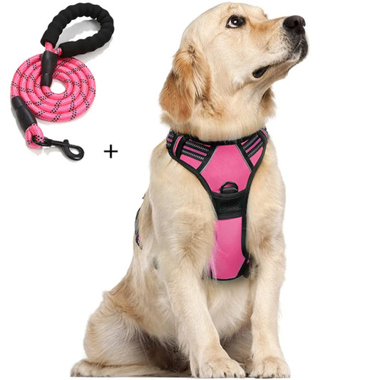 Harness Dog Chest Reflective Safety Adjustable Dog Training Collar Outdoor Sport No Pull Vest Pet Items