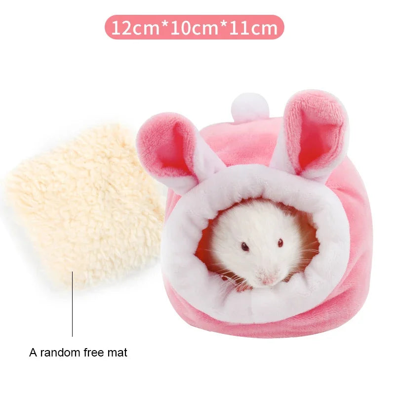 Hamster Supplies Cotton Nest Pet Rat Hammock Hedgehog Squirrel Soft Warm Insulated Winter Cottage Small Pet Sleeping Bed