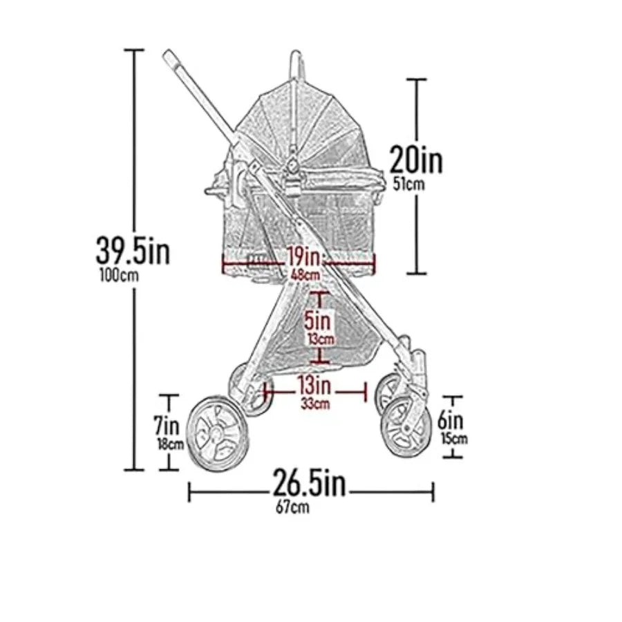 Pet Gear A Vermont Family Owned Company Since 1936 3-in-1 Travel System View 360 Stroller Converts to Carrier and Booster Seat