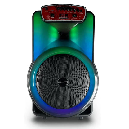 Portable 15' Bluetooth Party Speaker with Dynamic Flame Lights