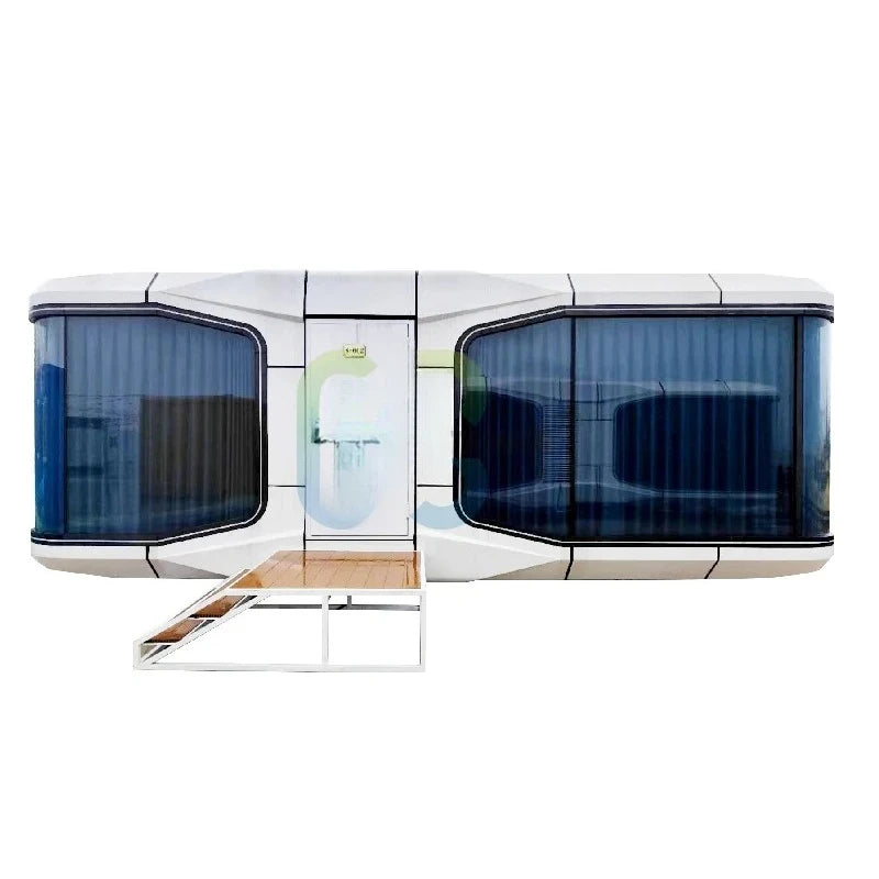 Customized Modern Modular Prefab Container House Factory Supplied Prefabricated Home Office Commercial Space Capsule House