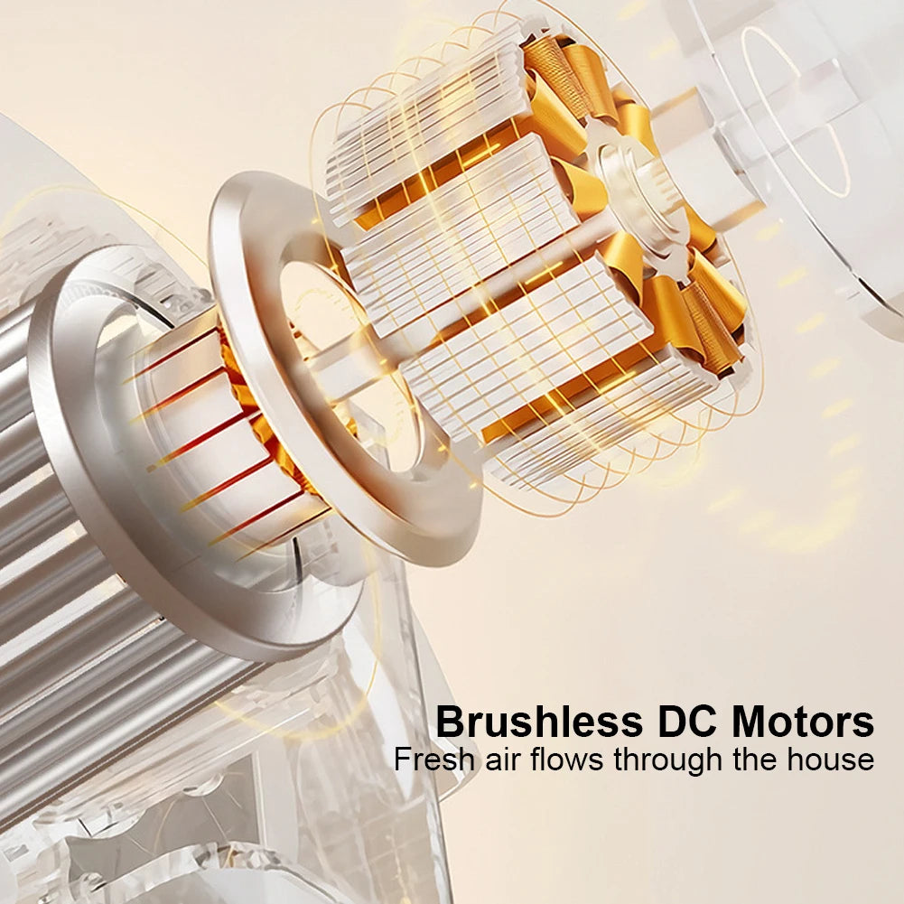 Portable Air Conditioner Fan 1200mAh Tower Fan 3 Speed Quiet Cooling Desk Fan Rechargeable Electric Vertical Fan for Home Office