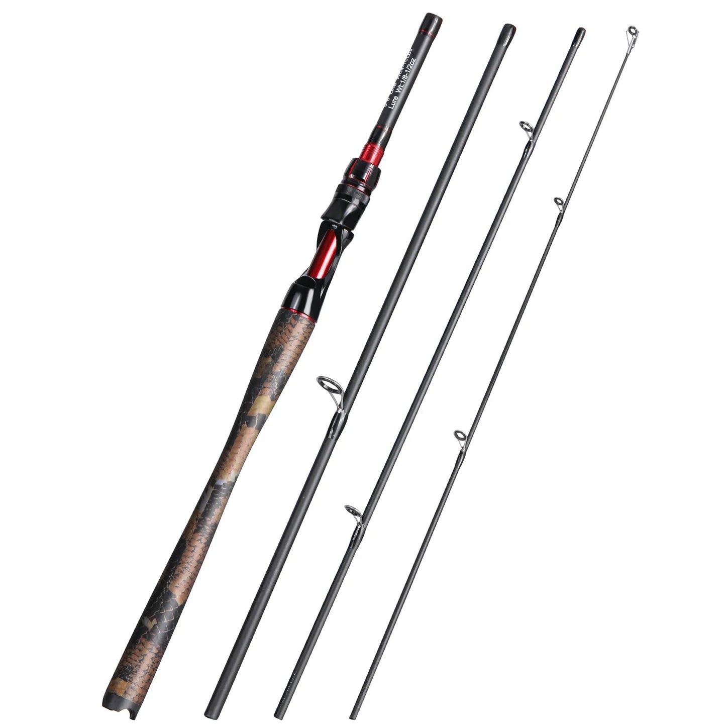 Sougayilang 1.8m/1.98m/2.1m Spinning Casting Fishing Rod Ultralight Weight Carbon Fiber for Travel Freshwater Fishing Pesca