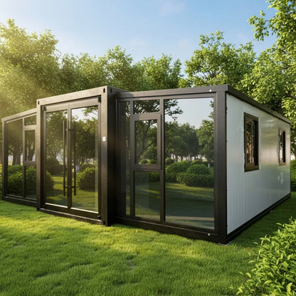 China Expandable Container House 20ft 40ft 3 Bedroom Folding House Prefabricated Portable Mobile Home Modular Container Houses