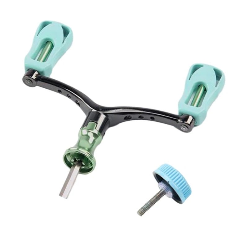 Fishing Reel Double Arm Fishing Reel Handle Arm Grip for Baitcasting Reel, Spinning Fishing Reel Handle