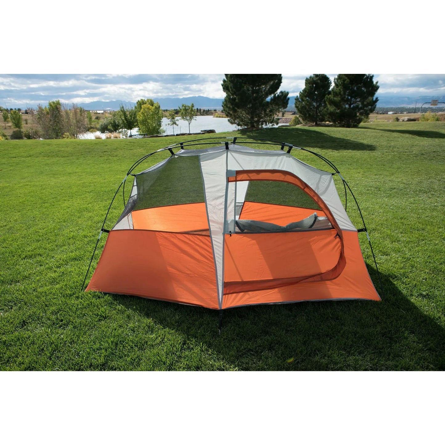 Oversized 1-Person Hiker Tent, with Large Door for Easy Entry, Floor Area - 7' x 5, Assembled Weight - 3.96 lbs.