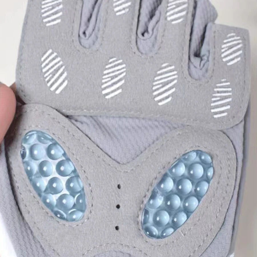 Fitness half finger sports gloves for couples, ice silk thin yoga studio, kettlebells, horizontal bars, anti slip, wear-resistan