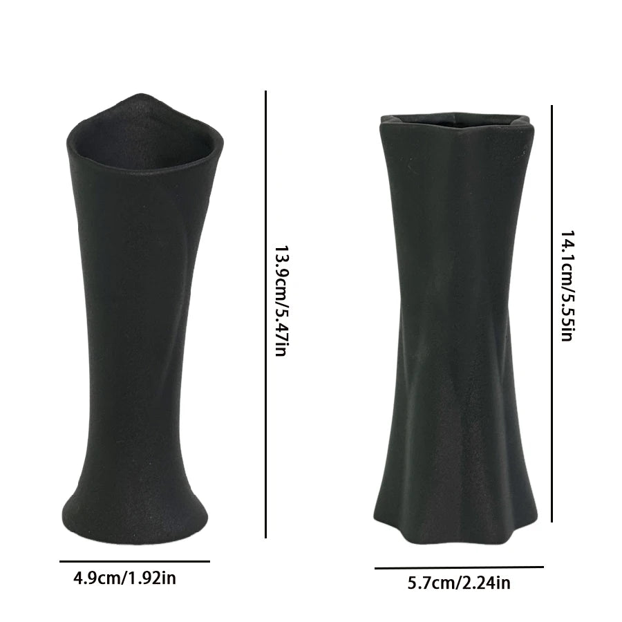 Ceramic vases, small vases for home decoration, modern farmhouse decoration vases, dining table and living room decoration