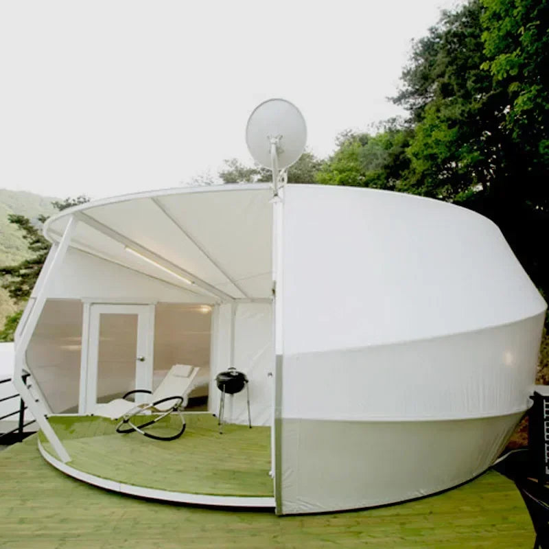 Holiday Camp Steel Structure Special-Shaped Camping Cabin Tent Outdoor Bathroom Donut Luxury Hotel Tent