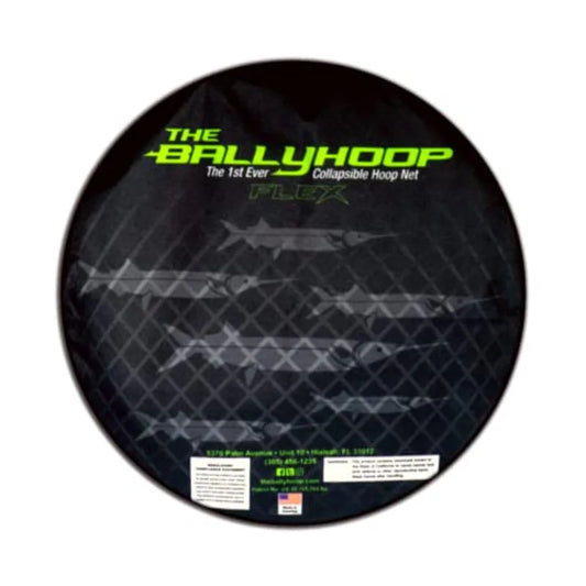 24 Collapsible Fishing Hoop Net for Live Bait Capture in Black with Durable Mesh Material and Easy Storage Design
