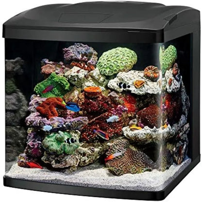 32 Gallon All Glass Aquarium Kit with Built In Timer and Adjustable LED Lights for Saltwater or Freshwater