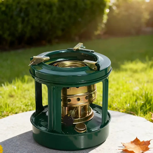 Portable Kerosene Stove, Efficient Camping Stove with Windscreen, Outdoor Cookware Suitable for Backpacking, Hiking, Picnics and Emergency Preparedness, Camping Picnic Stove (Fuel Not Included)