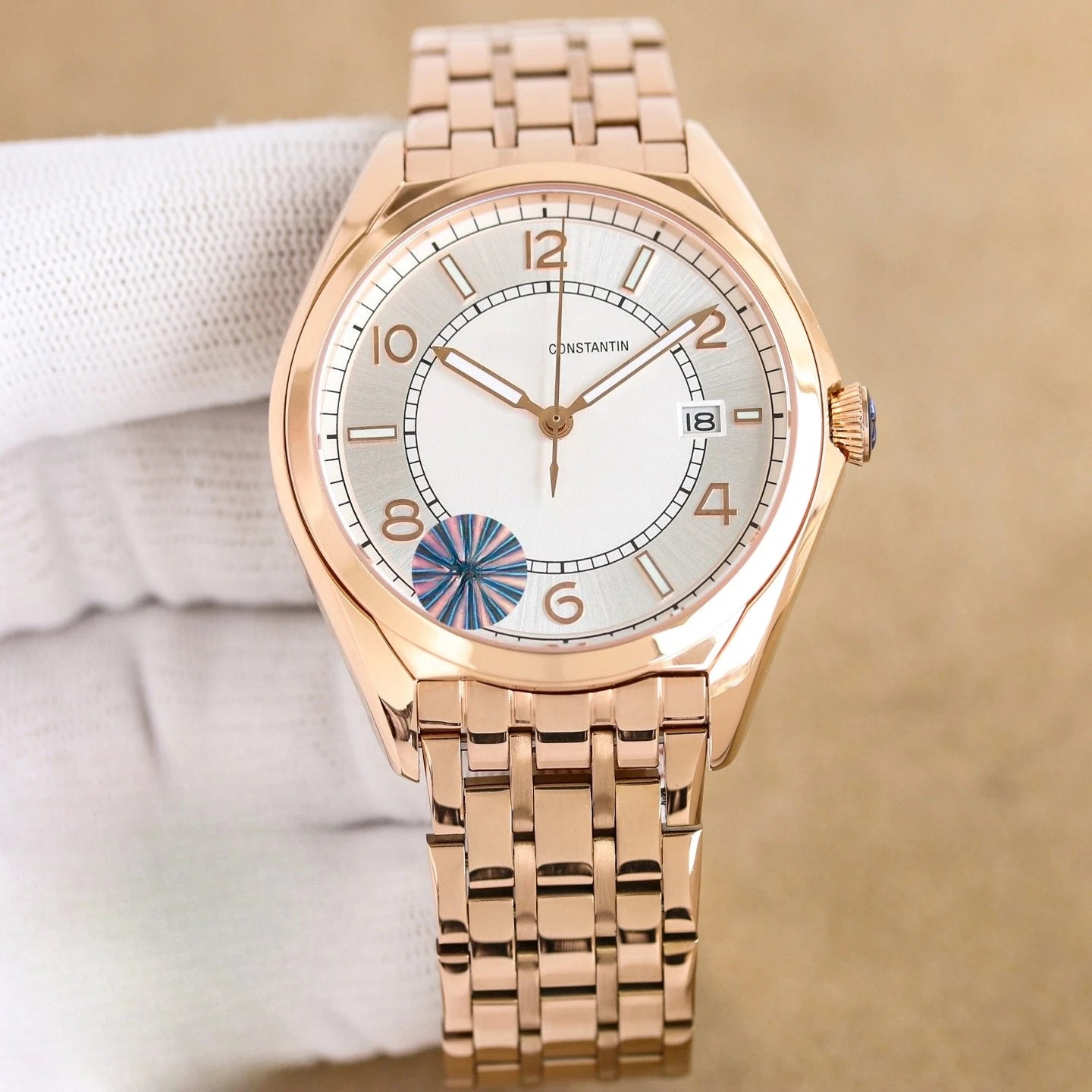 New Top Brand Reissue Watch with Versatile Case and Moon Phase Design for Men