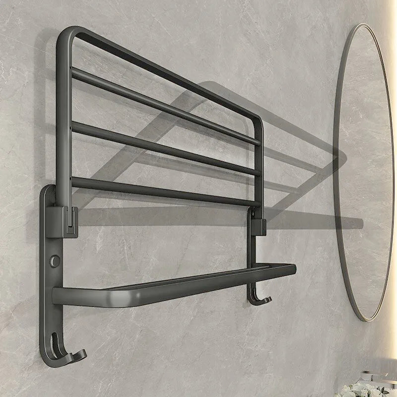 Towel Rack Non Perforated Wall Mounted Bathroom Toilet Towel Rack Bathroom Storage Rack Towel Holder Bathroom Towels Holder