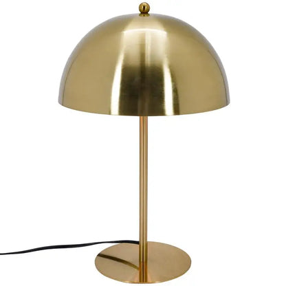 Dimmable Minimalist Table Lamp, Small Bedside Light for Nightstands, Living Room, Office & Study, Gold & White Design, Fast