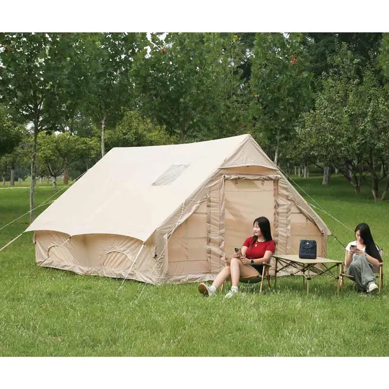 Outdoor Easy Setup Waterproof Air Inflatable Cabin Camping Tent House With Hand Pump