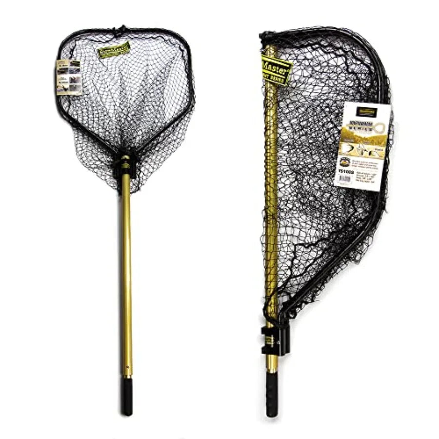 TS108S Tournament Series Precision Landing Net Gold/Black for Competitive Fishing with Durable Material and High-Visibility Des