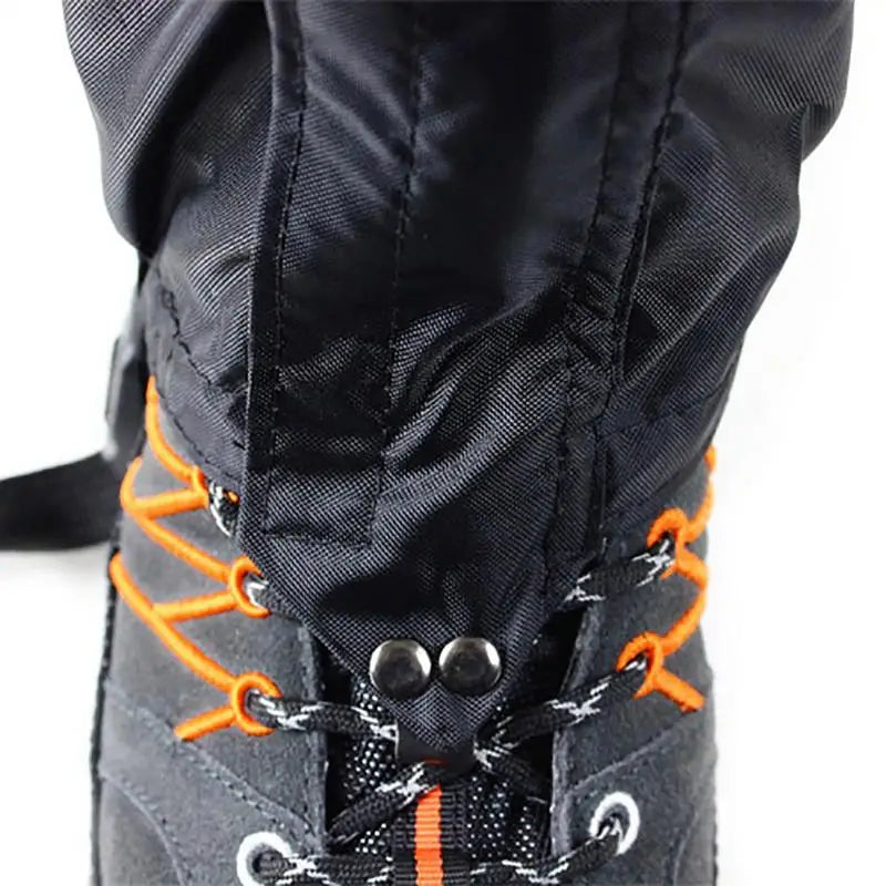 1Pair Snow Gaiters Outdoor Ski Legging Gaiters Wear Breathable Shoes Covers Adjustable Elastic Band Hiking Waterproof Gaiters