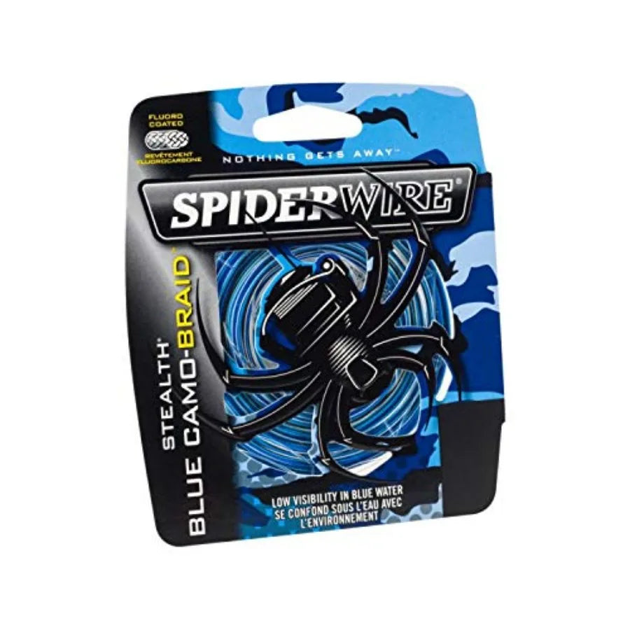 Spiderwire Stealth Braid 3000 Yards Fishing Line for Saltwater Fishing Ultra Thin High Strength Monofilament in Black with 3000