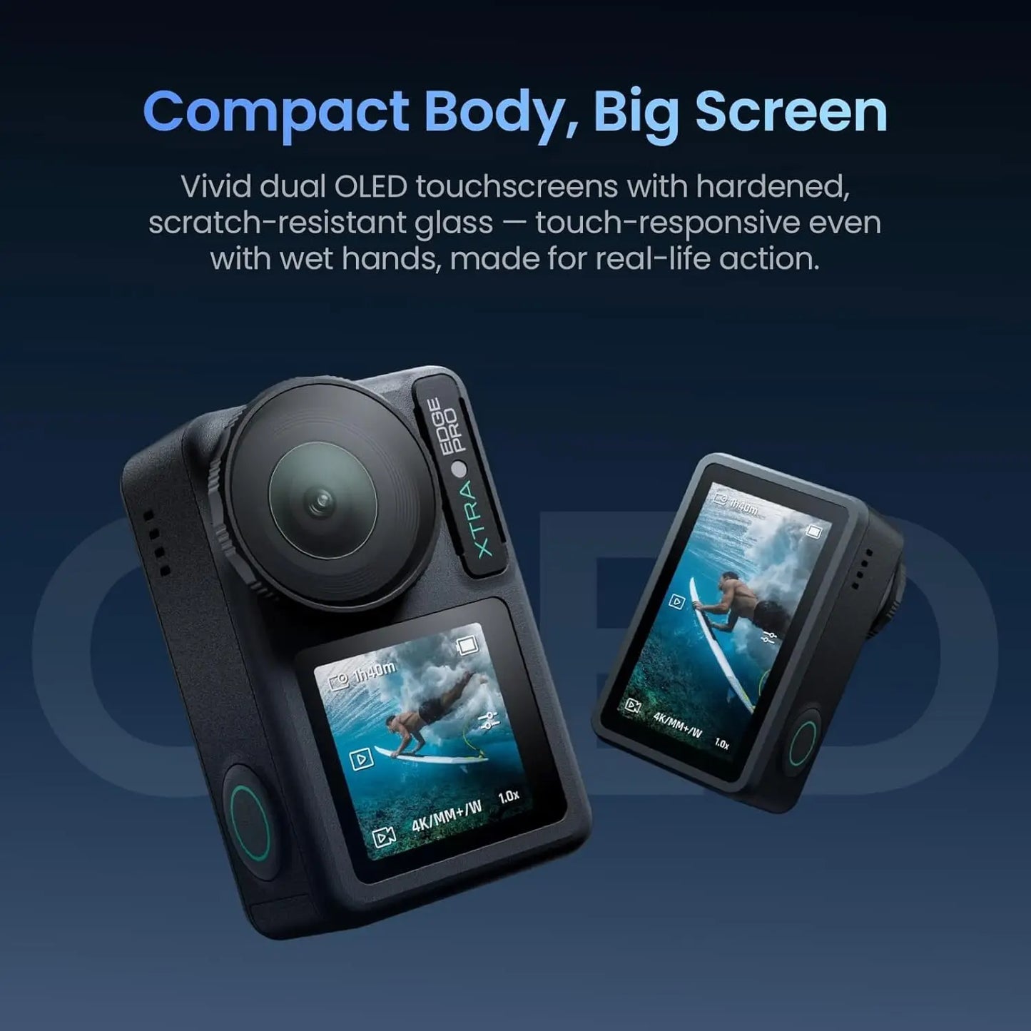 4K Action Camera with 1/1.3'' Sensor, Waterproof to 65ft, Night View & Stabilization for Sports and Adventures