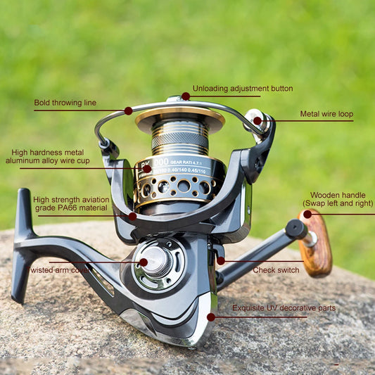 Spinning Reel Innovative Water Resistance Spinning Reel 13 Bearings Max Drag Power Fishing Reel Long Cast Offshore Trolling Reel