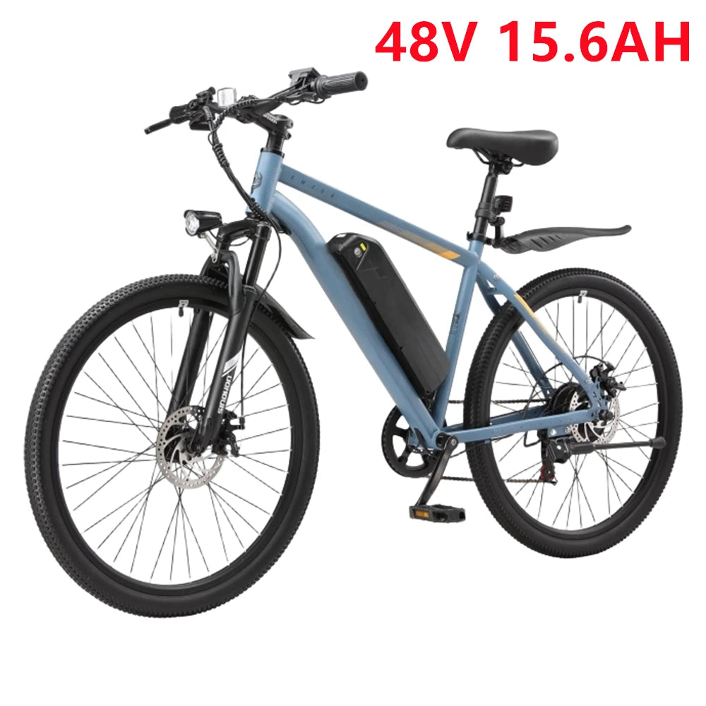 26" Electric Motorcycles Mountain E Bike for Adults, 650W Peak Motor Ebike 25Mph 35Miles 10.4AH 15.6AH Adults Electric Bicycle