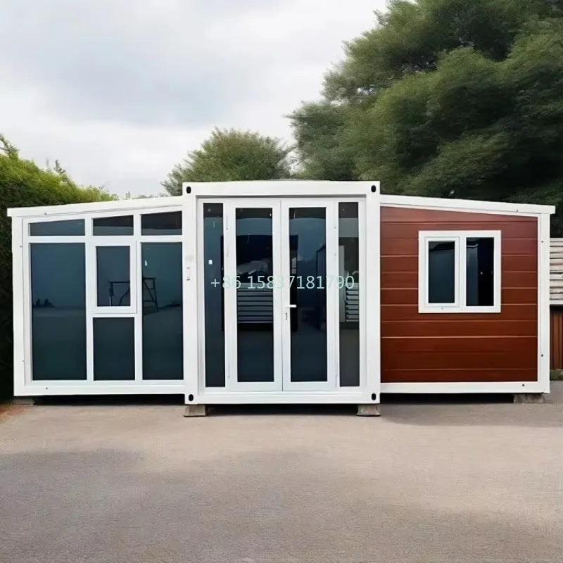 Luxury Folding Container House Prefabricated Mobile Tiny Home Container 3 Bedrooms Expandable Container House For Australia