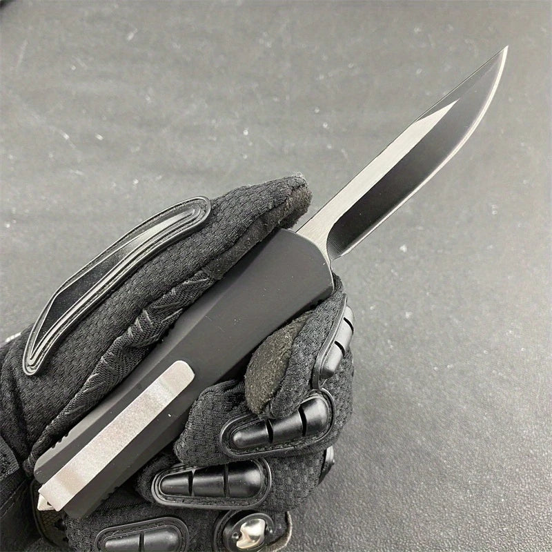 All Black A07 Pocket Folding Knife Multitool Survival Outdoor Portable Hunting Self-defense Tactical Multitool Hand Knife EDC