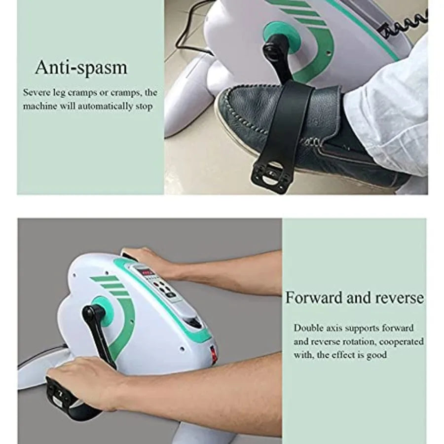 Home Exercise Bike Indoor Mini Fitness Exercise Bike Treadmill Vertical Rehabilitation Bicycle Cycling Stepper Leg Pedal Traine