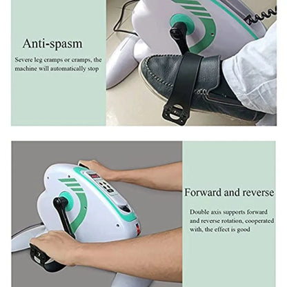 Home Exercise Bike Indoor Mini Fitness Exercise Bike Treadmill Vertical Rehabilitation Bicycle Cycling Stepper Leg Pedal Traine