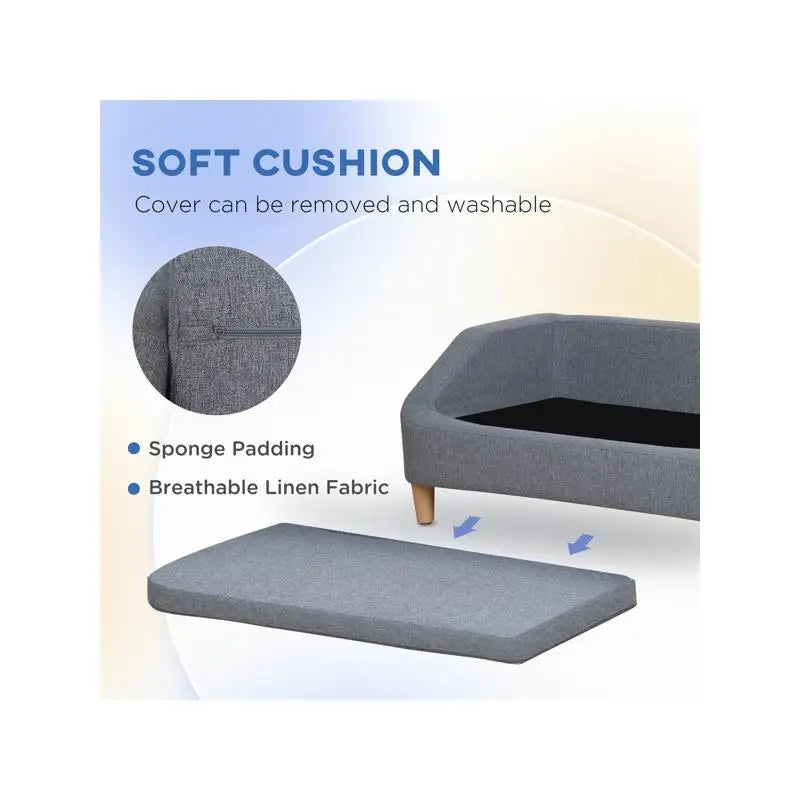 Rattan Pet Sofa Dog Bed - Cozy and Stylish Pet Furniture for Small Dogs and Cats