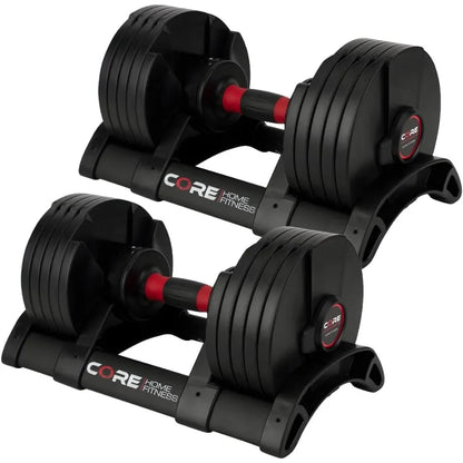 Core Fitness Adjustable Dumbbell Weight Set by Afable Dumbbells