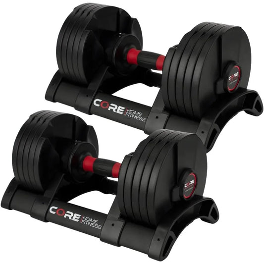 Core Fitness Adjustable Dumbbell Weight Set by Afable Dumbbells