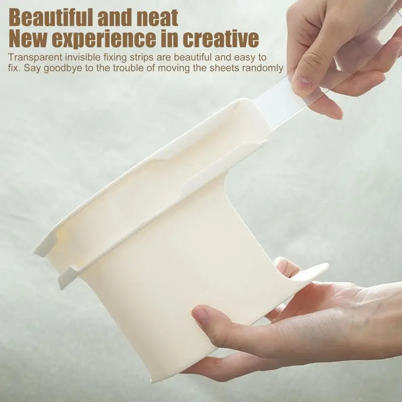 4Pcs Bed Sheet Grippers Bed Sheet Holder with Lock Strips Tight Heavy Duty Detachable Fitted Sheet Straps Bedding Accessories